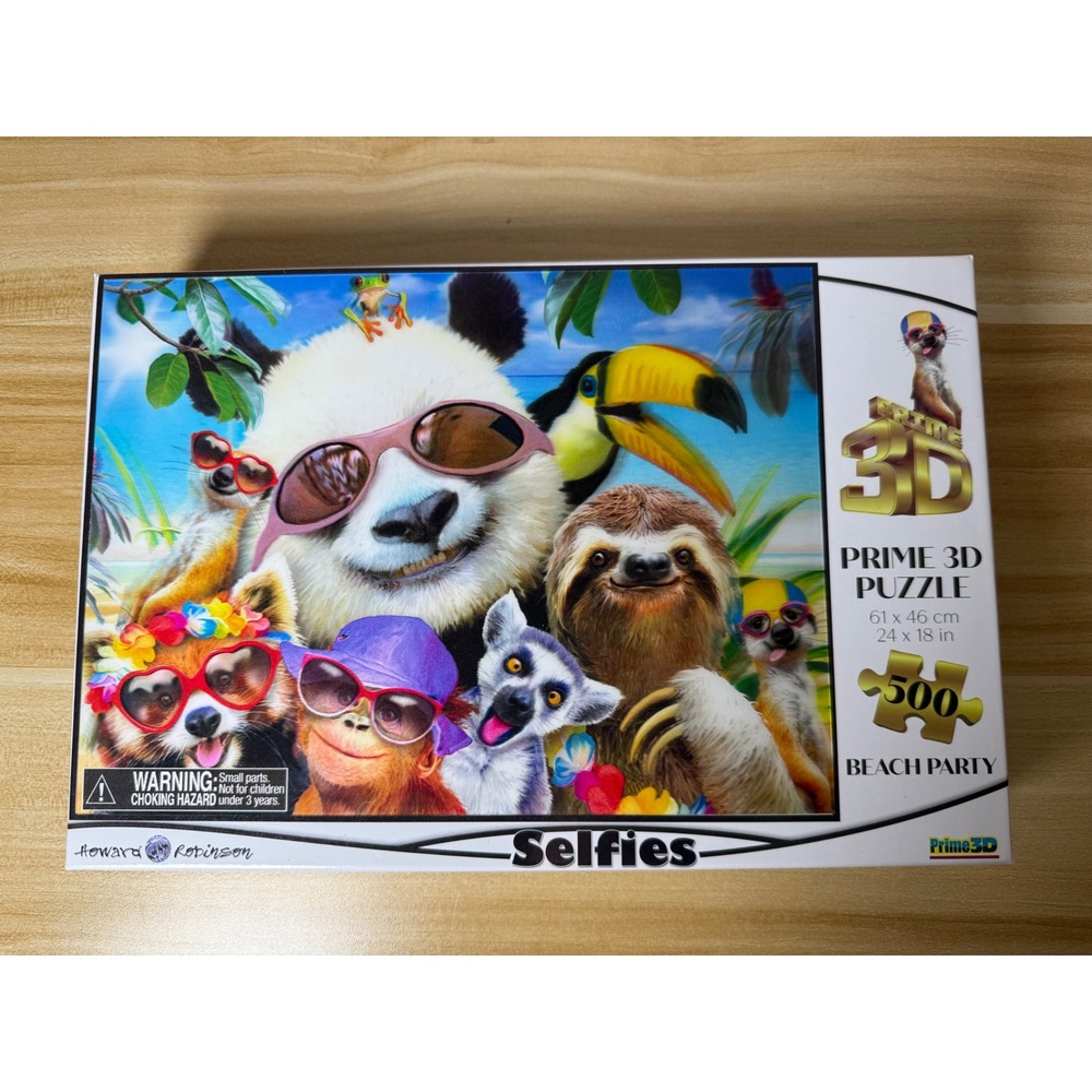Howard Robinson Selfies Prime‎ 3D Puzzle Beach Party 500 Piece NEW SEALED